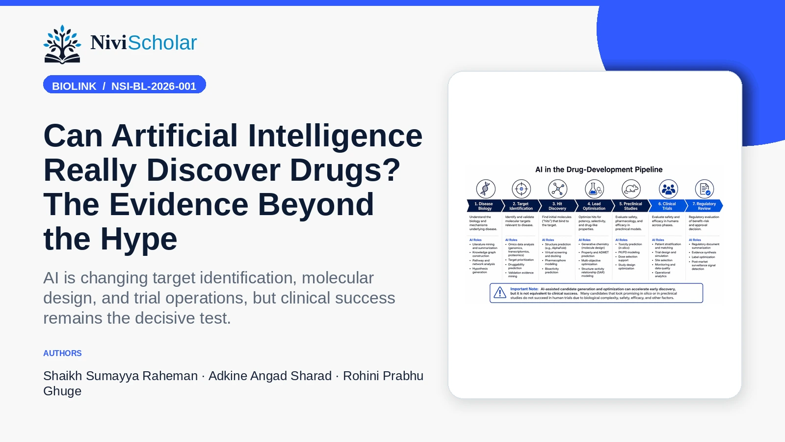 Can Artificial Intelligence Really Discover Drugs? The Evidence Beyond the Hype
